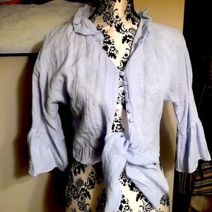 Zara crop top blouse